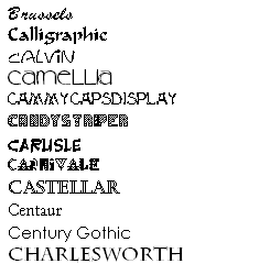 fonts examples