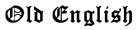 old english lettering font